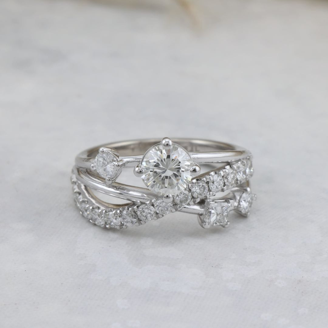 Mathieu Blanchard Bagues Bague Entrelacé - Diamants