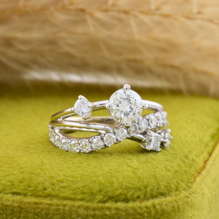 Bague Entrelacé Diamants Mathieu Blanchard Bagues Bague Entrelacé diamants naturel | Mathieu Blanchard Mathieu Blanchard Joaillerie