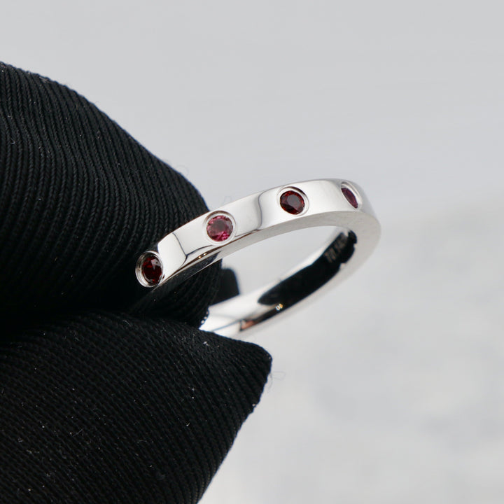 Bague Famille Mathieu Blanchard Bagues Bague Famille Grenat et Tourmaline Rose | Mathieu Blanchard Mathieu Blanchard Joaillerie