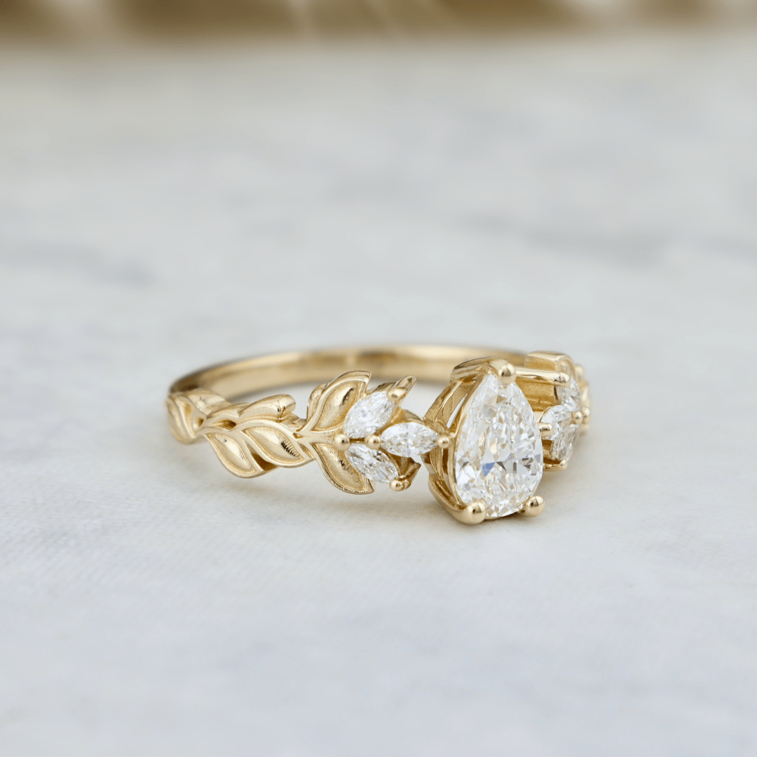 Mathieu Blanchard Bagues Bague Florale en or 14K -18K ou platine et diamants