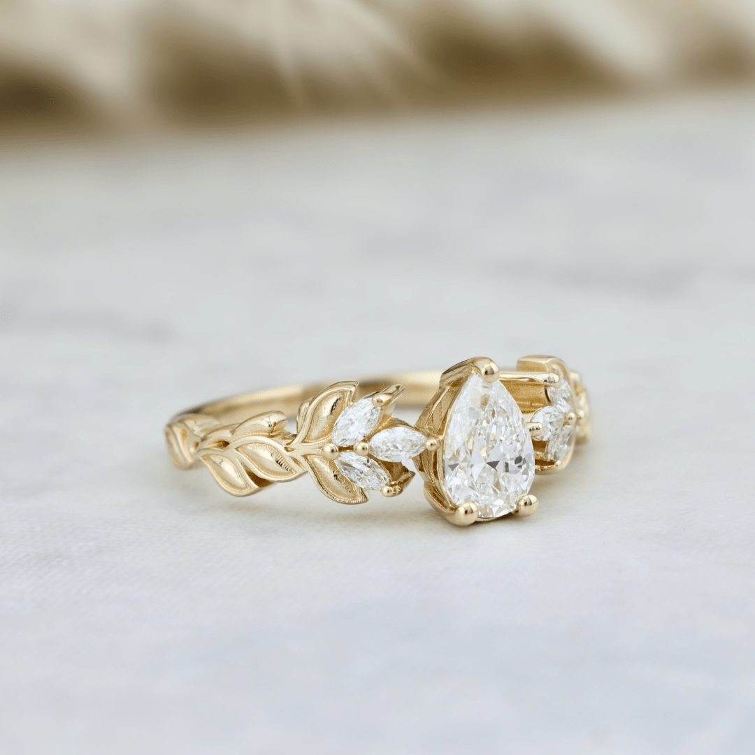 Mathieu Blanchard Bagues Bague Florale en or 14K -18K ou platine et diamants