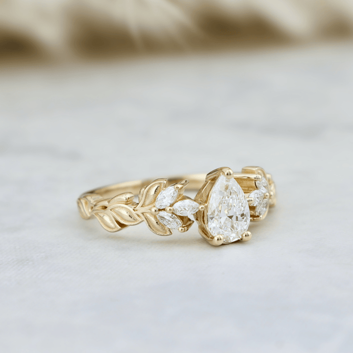 Mathieu Blanchard Bagues Bague Florale en or 14K -18K ou platine et diamants