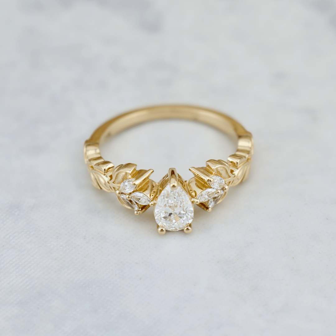 Mathieu Blanchard Bagues Bague Florale en or 14K -18K ou platine et diamants