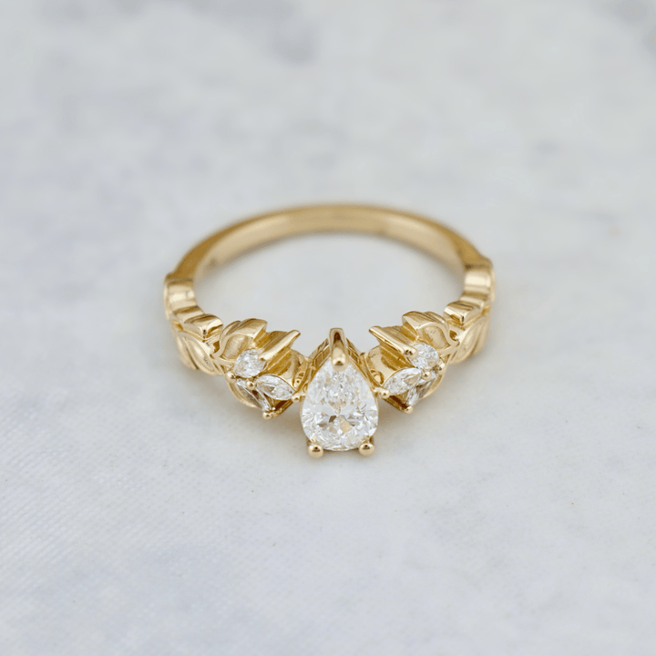 Mathieu Blanchard Bagues Bague Florale en or 14K -18K ou platine et diamants