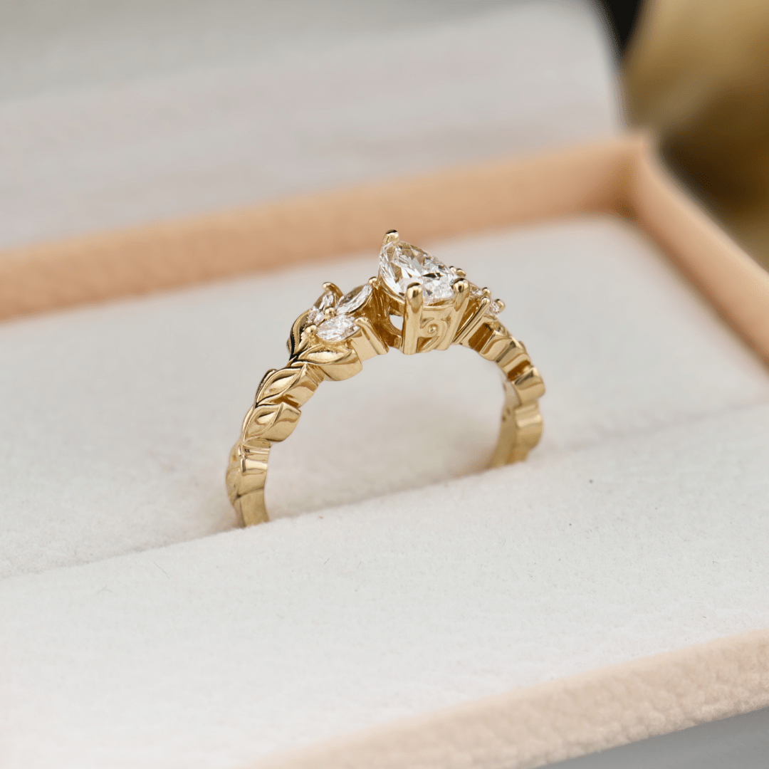Mathieu Blanchard Bagues Bague Florale en or 14K -18K ou platine et diamants