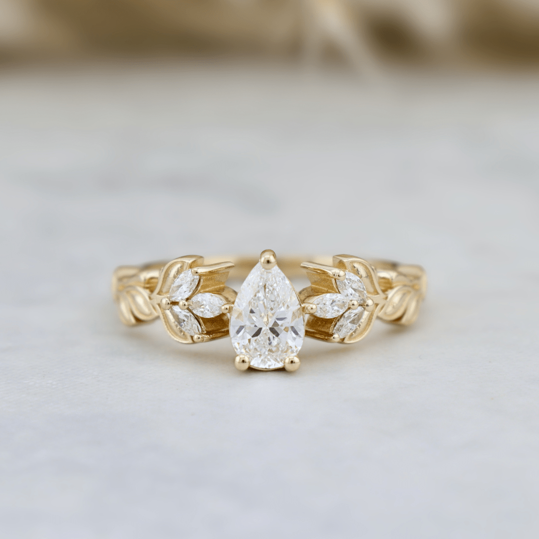 Mathieu Blanchard Bagues Bague Florale en or 14K -18K ou platine et diamants