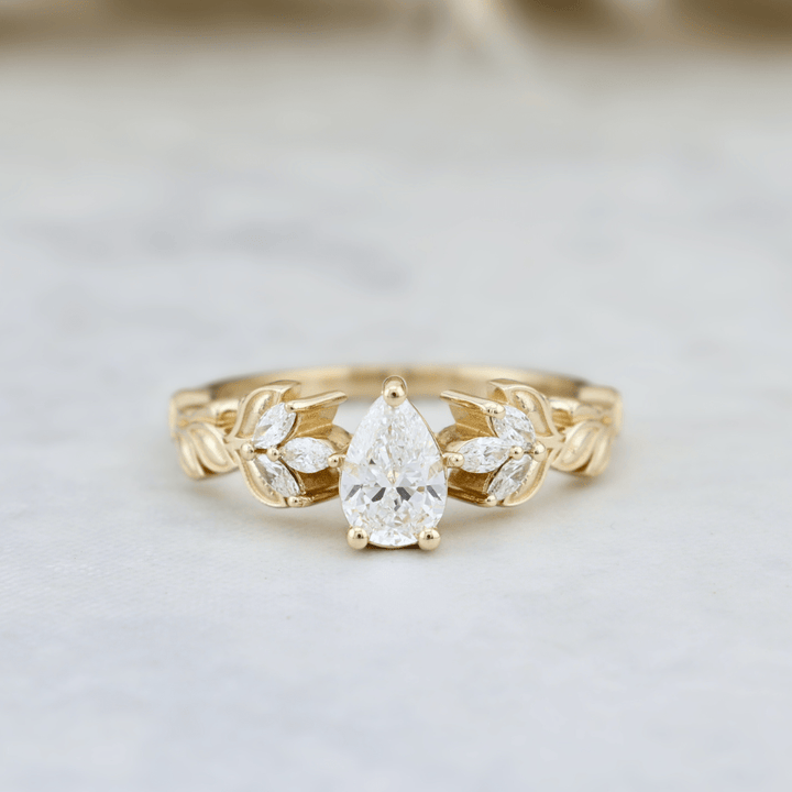 Mathieu Blanchard Bagues Bague Florale en or 14K -18K ou platine et diamants