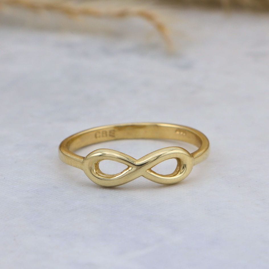 Bague Infini en or jaune 10K - Bagues Bague Infini en or jaune 10K | Minimaliste | Mathieu Blanchard Mathieu Blanchard Joaillerie