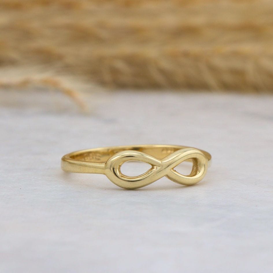 Bague Infini en or jaune 10K - Bagues Bague Infini en or jaune 10K | Minimaliste | Mathieu Blanchard Mathieu Blanchard Joaillerie
