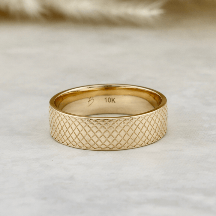 Mathieu Blanchard Bagues Grandeur 8 / Doré / Or 10K Bague jonc Boreas en or 10K