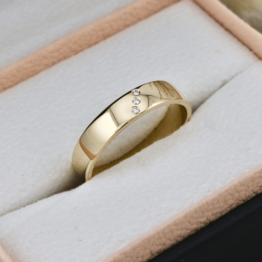 Mathieu Blanchard Bagues Or jaune 10K / 8 Bague Jonc Diago en Diamants