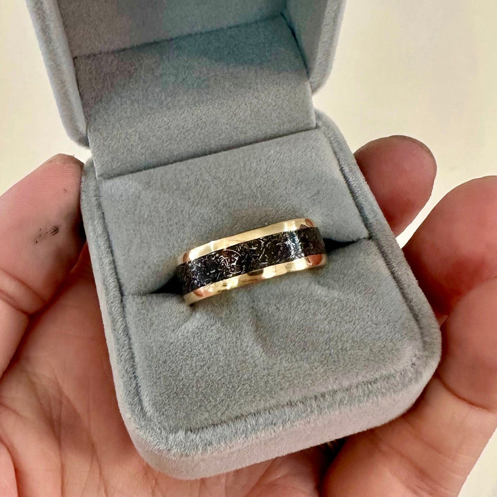 Mathieu Blanchard Bagues Bague Météorite et argent sterling ou or 14K - 18K