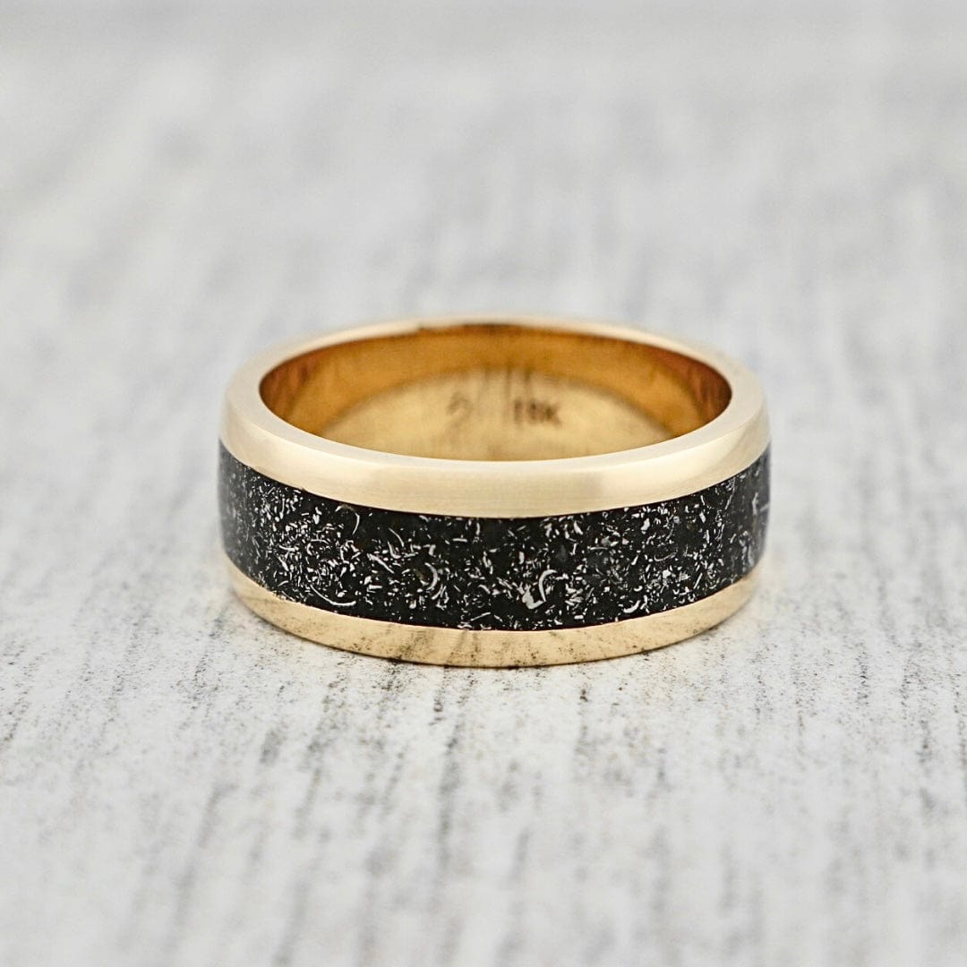 Mathieu Blanchard Bagues Bague Météorite et argent sterling ou or 14K - 18K