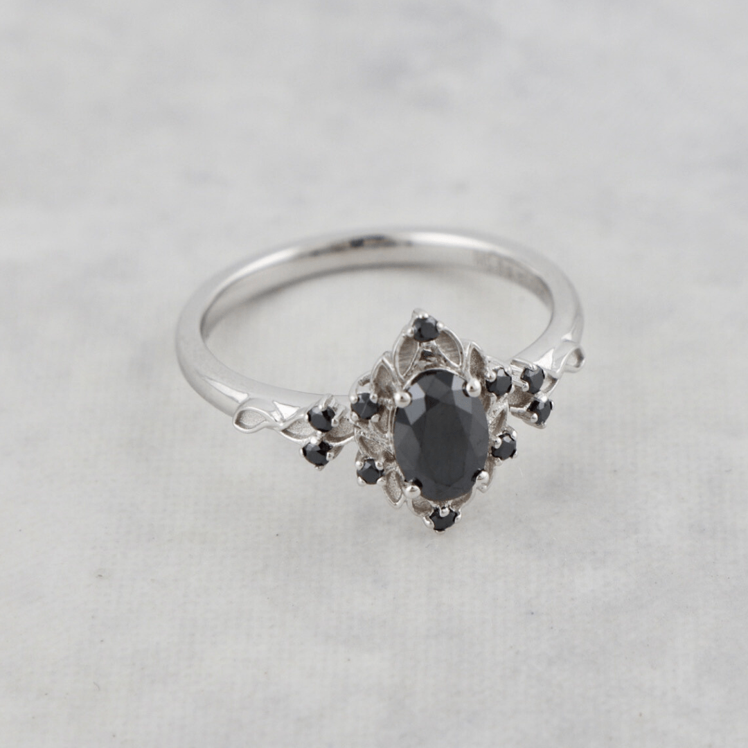 Mathieu Blanchard Bague Moissanites noires