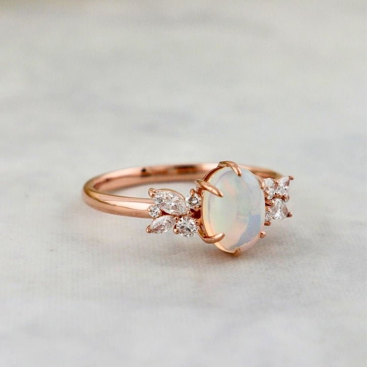 Bague Opale Mathieu Blanchard Bague sur mesure avec péridots et diamants | Mathieu Blanchard Mathieu Blanchard Joaillerie