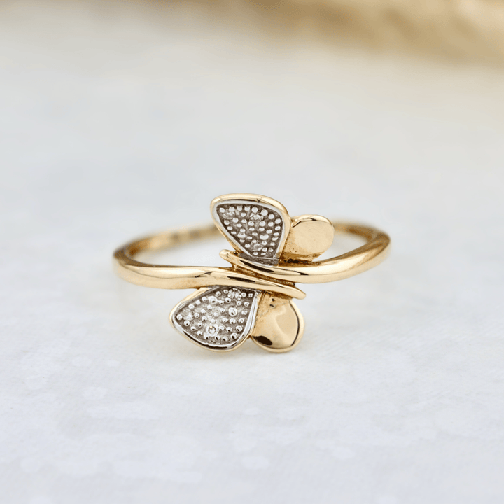 - Bagues Bague Papillon en or 10K et diamants