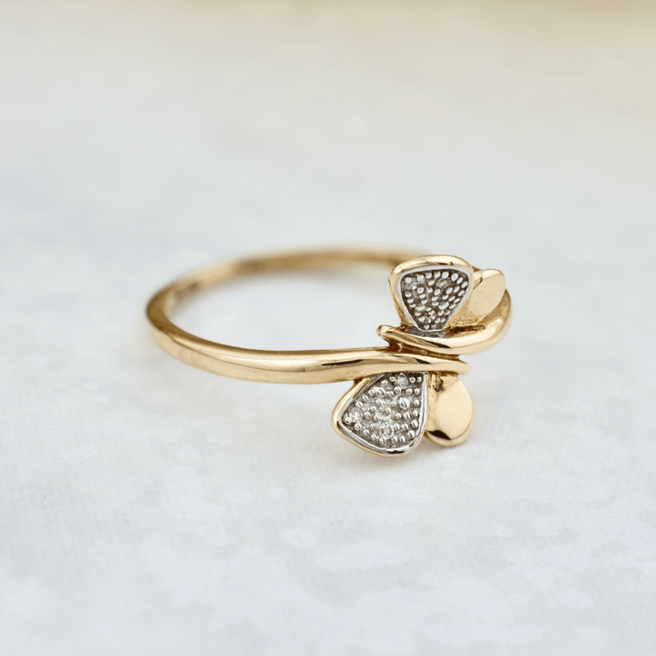 - Bagues Bague Papillon en or 10K et diamants