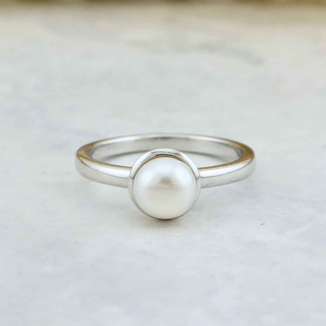 Mathieu Blanchard Bagues Bague Perle en argent sterling