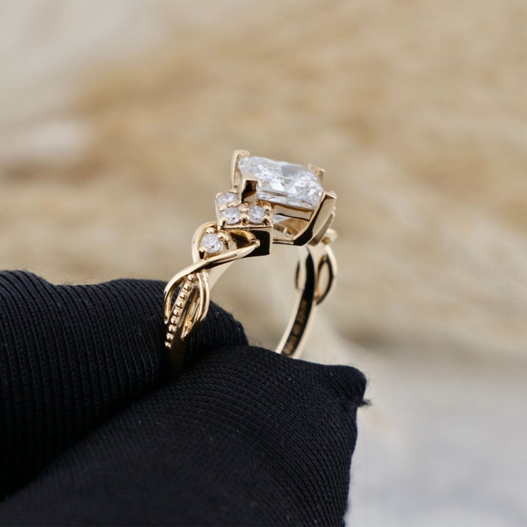 Bague Princesse Mathieu Blanchard Bague de Fiançailles en diamants 2ct princesse | Mathieu Blanchard Mathieu Blanchard Joaillerie
