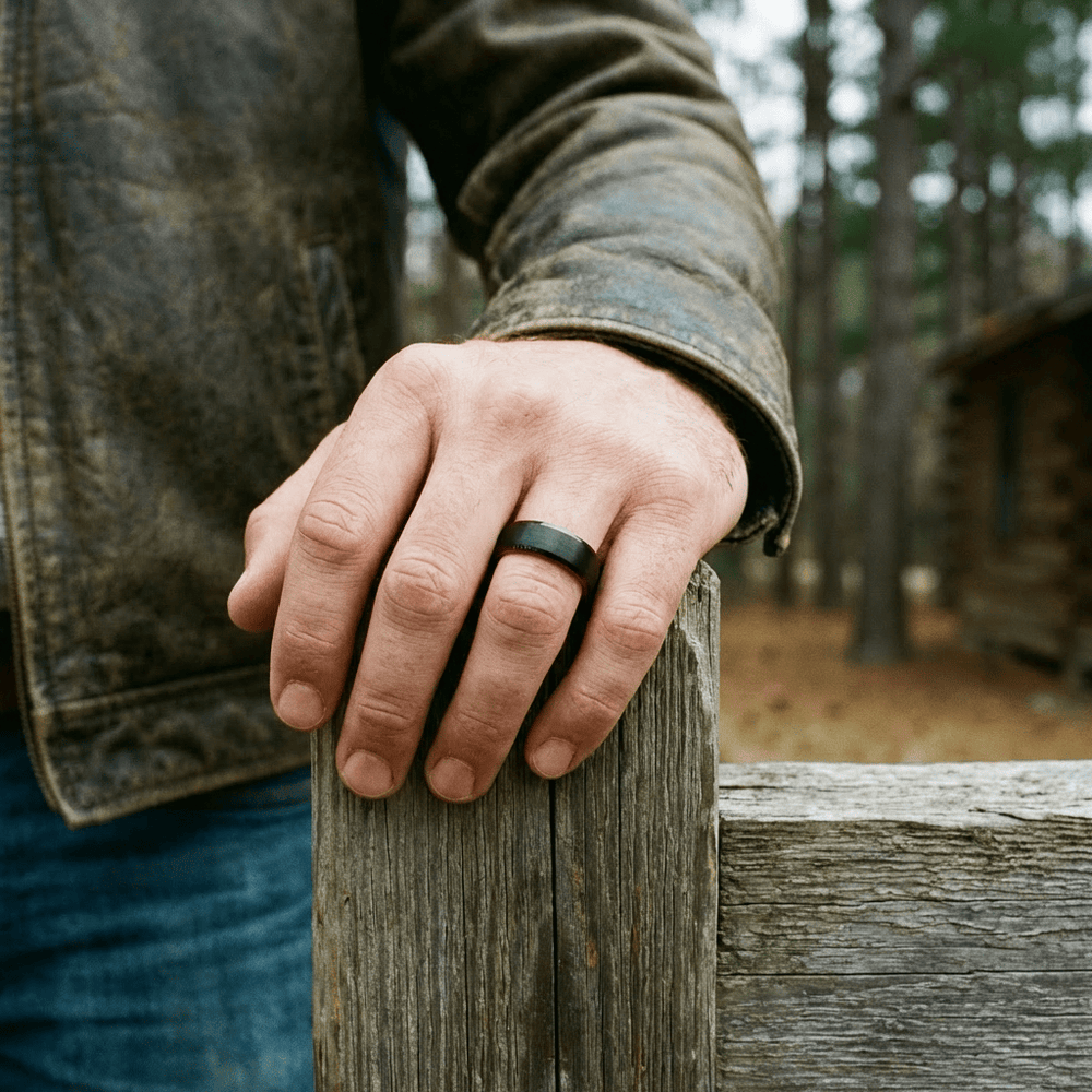 Roadtripmadewood Bagues Bague Rouge Électrique en tungstène