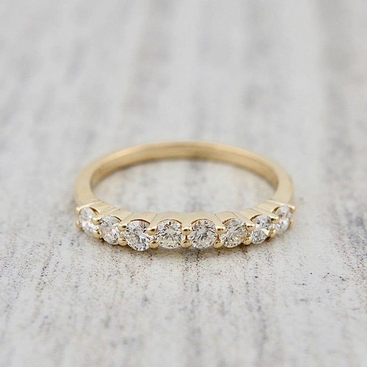 Bague semi-éternité courbe et diamants Mathieu Blanchard Bagues Bague semi-éternité courbe et diamants Mathieu Blanchard Joaillerie
