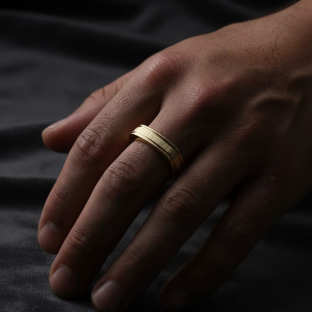 Mathieu Blanchard Bagues Bague Signet texturé
