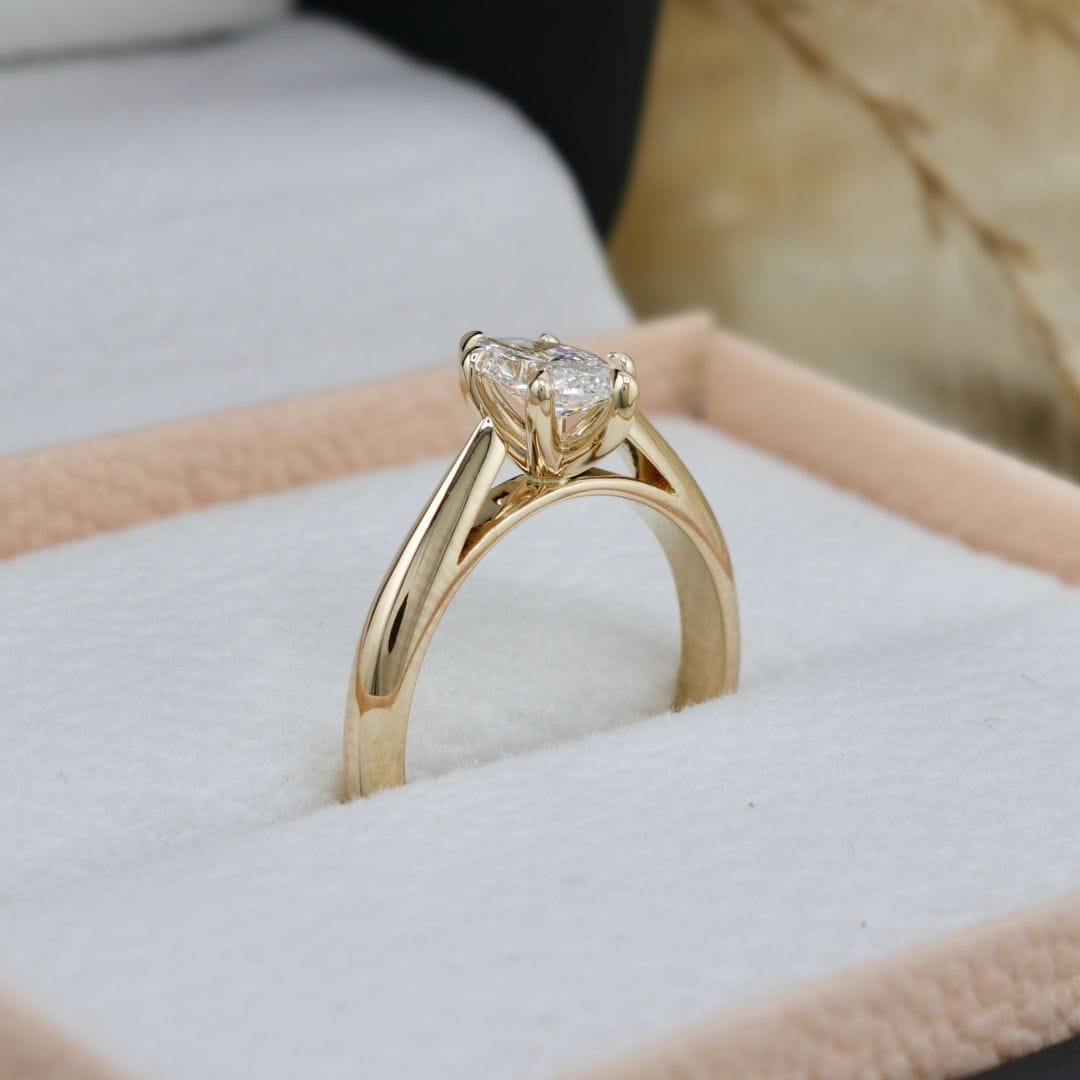 Bague solitaire Classique Diamant Marquise 0,5 ct Mathieu Blanchard Bagues Bague Solitaire 0,5 ct en or 14K -18K ou platine | Mathieu Blanchard Mathieu Blanchard Joaillerie