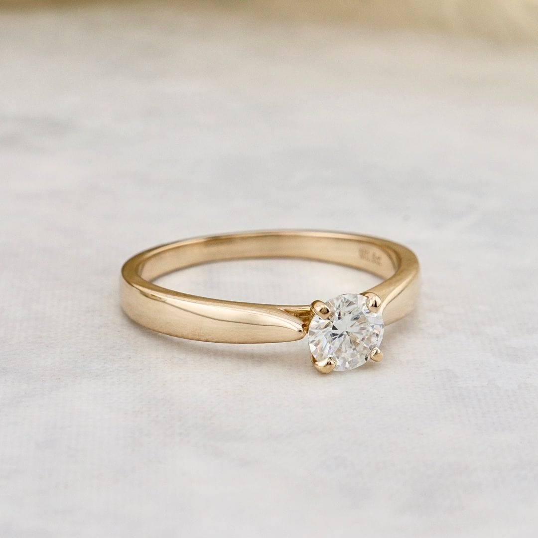 Mathieu Blanchard Bagues Bague solitaire Classique en or 14K -18K et diamant 0,5 ct