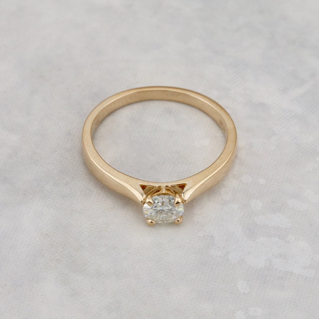 Mathieu Blanchard Bagues Bague solitaire Classique en or 14K -18K et diamant 0,5 ct