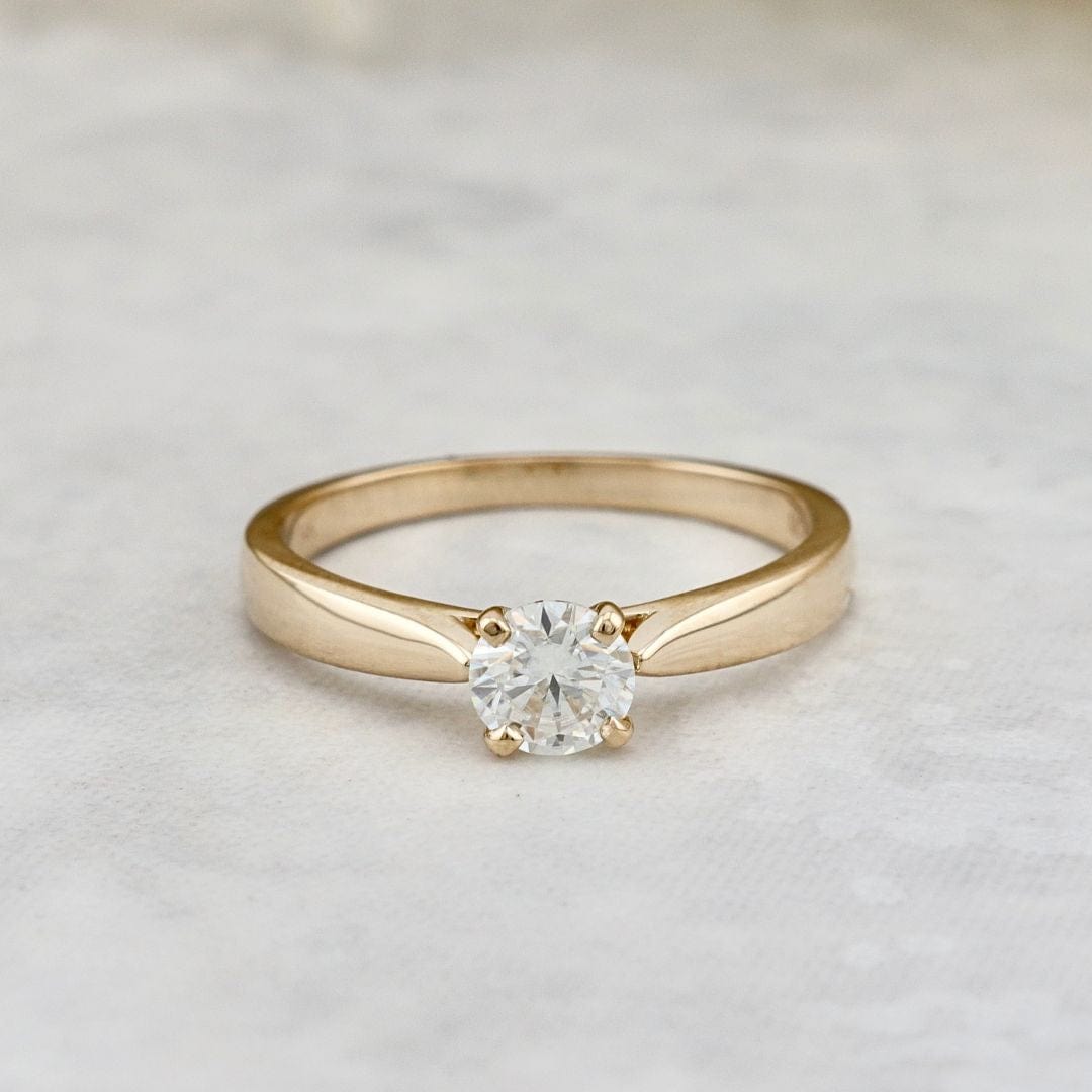 Mathieu Blanchard Bagues Bague solitaire Classique en or 14K - 18K et moissanite 0,5 ct