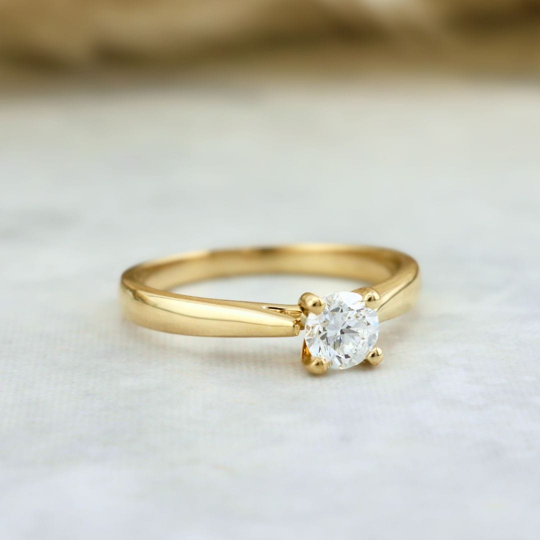 Mathieu Blanchard Bagues Bague solitaire Classique en or 14K -18K ou platine et diamant 0,45 ct