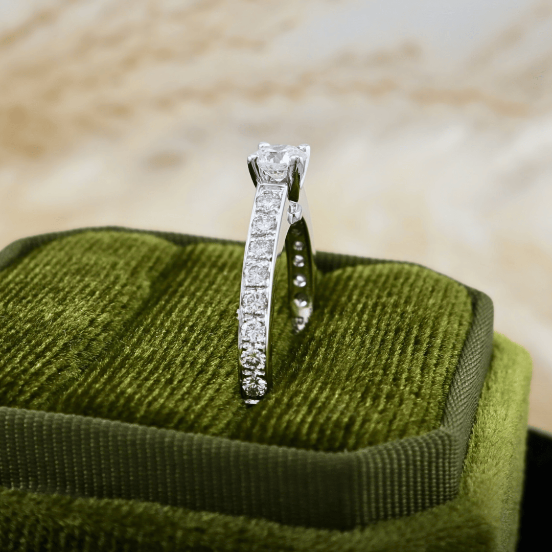 Mathieu Blanchard Bagues Bague solitaire diamants 0.74 ctw