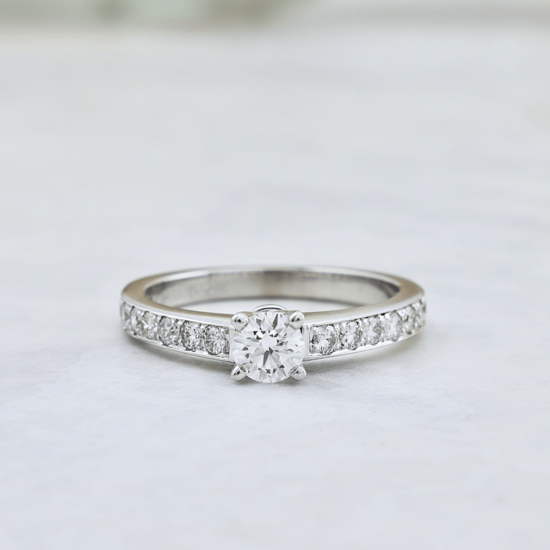 Mathieu Blanchard Bagues Bague solitaire diamants 0.74 ctw