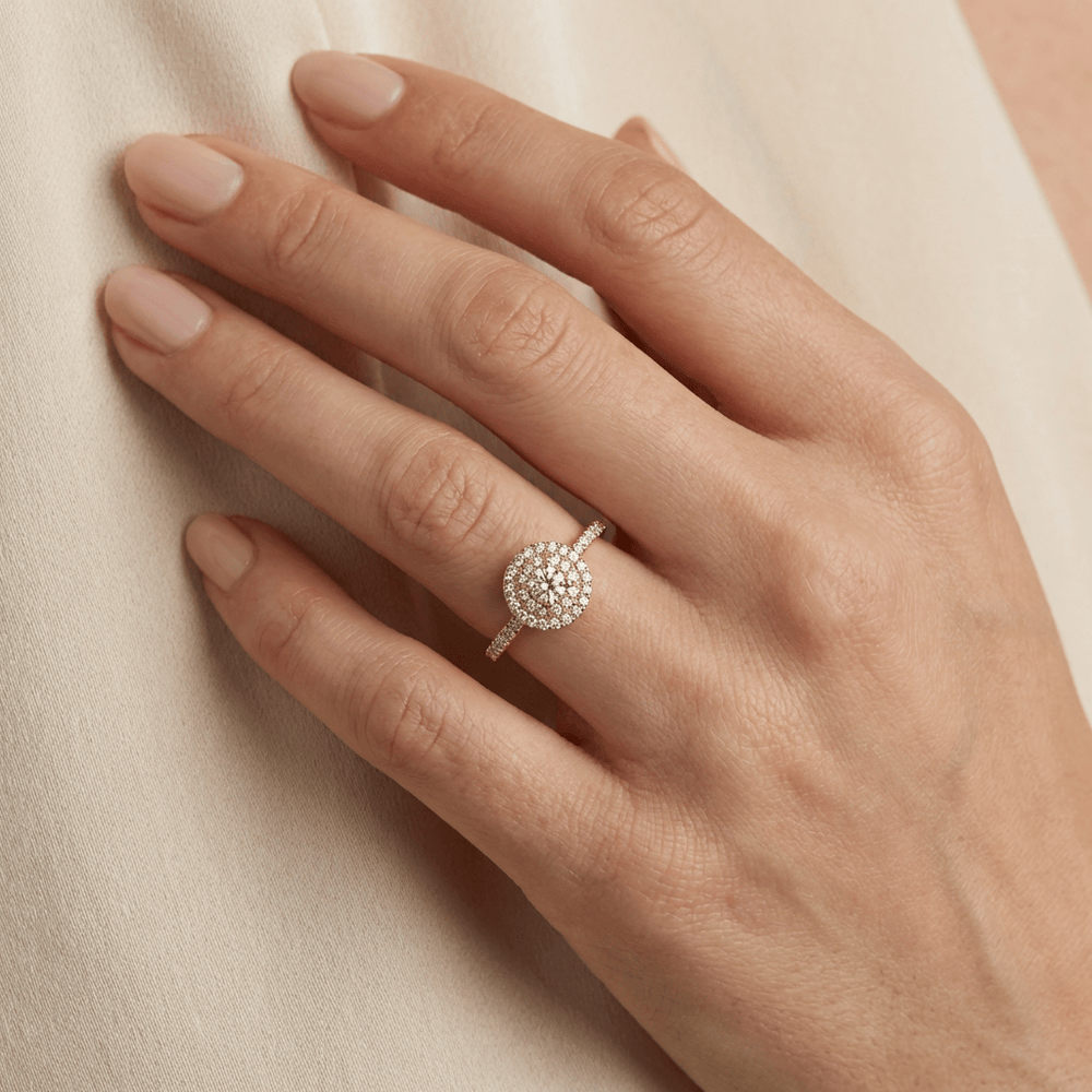Bague solitaire Double Halo diamants 0.45 ctw Mathieu Blanchard Bagues Bague solitaire Double Halo diamants 0.45 ctw | Mathieu Blanchard Mathieu Blanchard Joaillerie