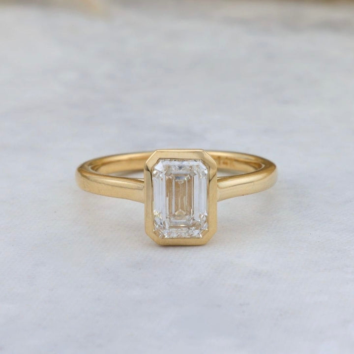 Bague solitaire Émeraude diamant 1 ct Mathieu Blanchard Bagues Bague solitaire Émeraude diamant 1 ct | Mathieu Blanchard Mathieu Blanchard Joaillerie