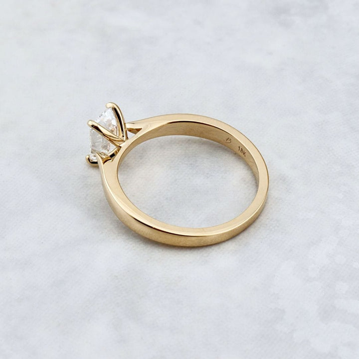 Mathieu Blanchard Bagues Bague solitaire Émeraude en or 14K - 18K et diamant 1 ct