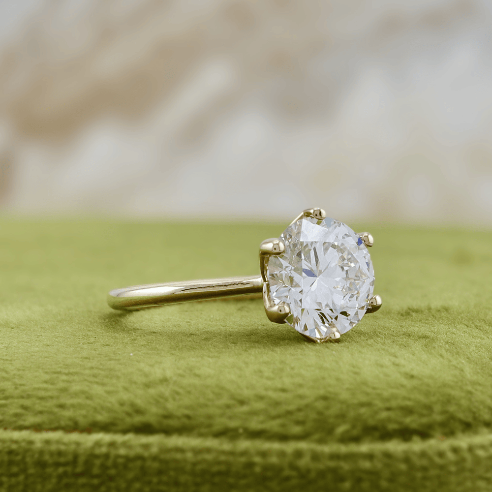 Mathieu Blanchard Bagues Bague Solitaire Lotus Diamant 2.5 ct