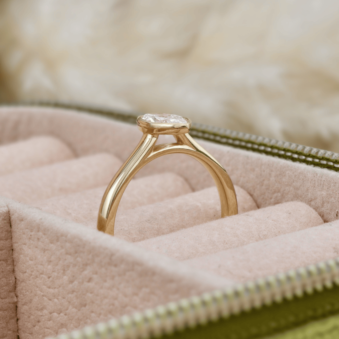 Mathieu Blanchard Bagues Bague solitaire Marquise diamants 0.50 ct