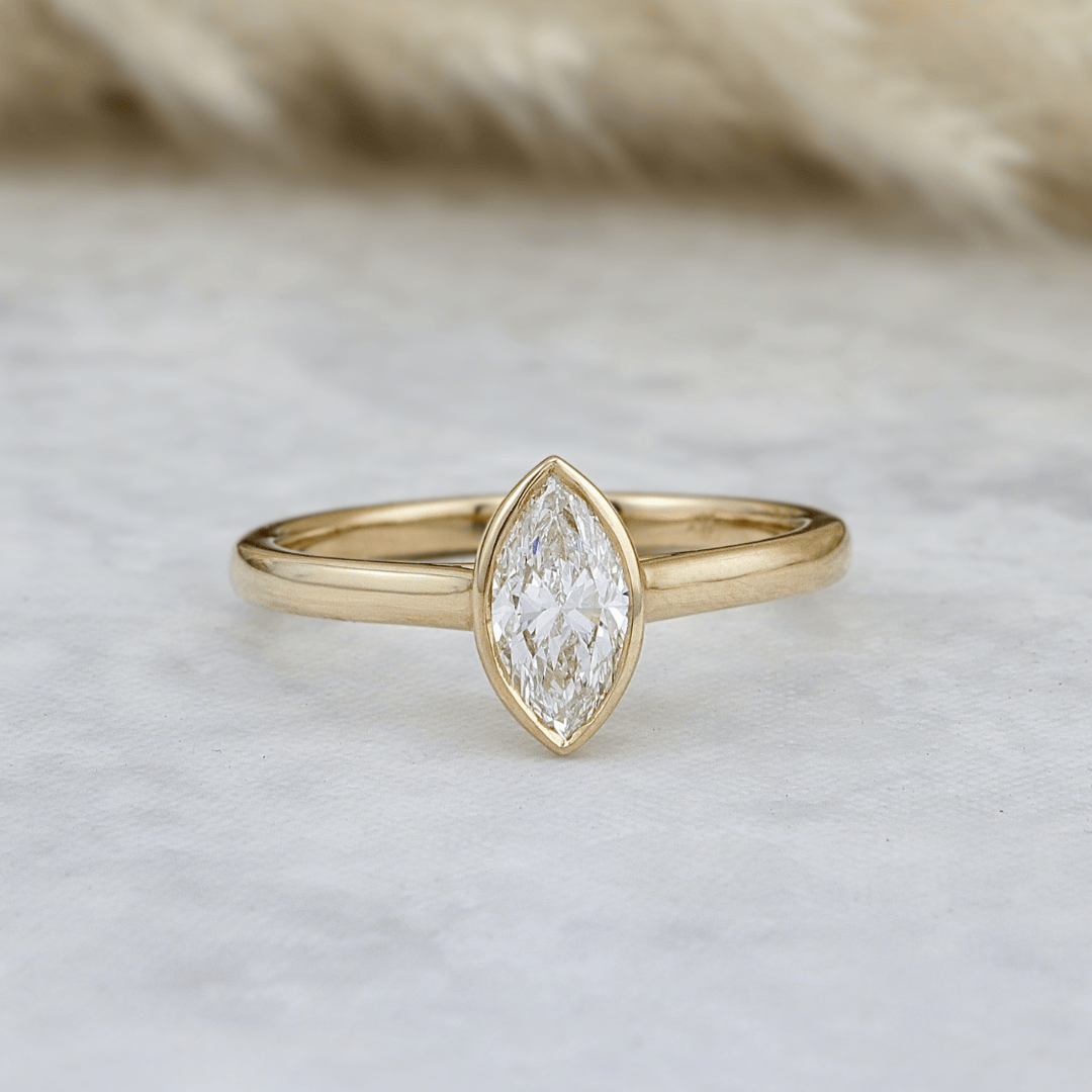 Mathieu Blanchard Bagues Bague solitaire Marquise diamants 0.50 ct