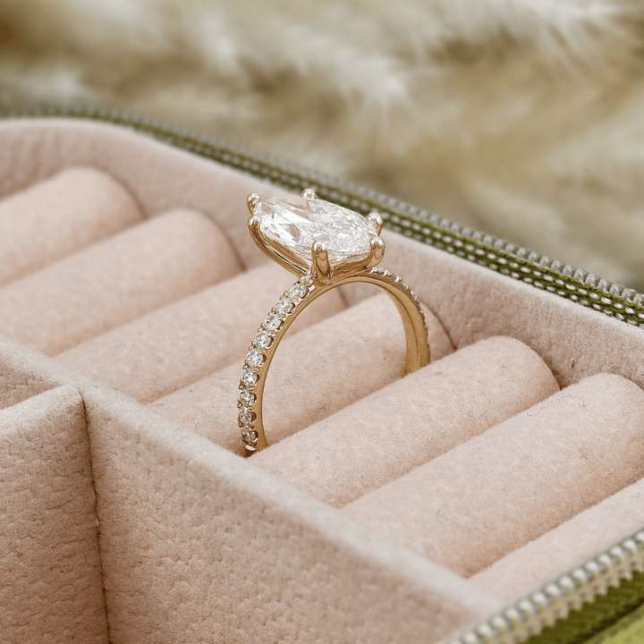 Mathieu Blanchard Bagues Bague solitaire Marquise diamants 2.25 ctw