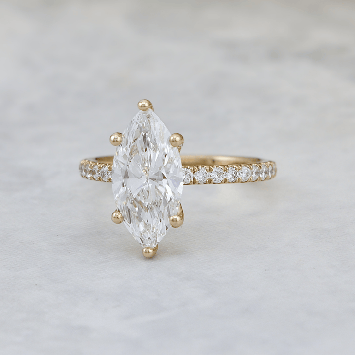 Mathieu Blanchard Bagues Bague solitaire Marquise diamants 2.25 ctw