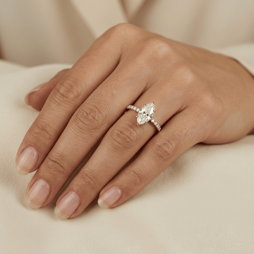 Bague solitaire Marquise diamants 2.25 ctw Mathieu Blanchard Bagues Bague solitaire Marquise diamants 2.25 ctw | Mathieu Blanchard Mathieu Blanchard Joaillerie