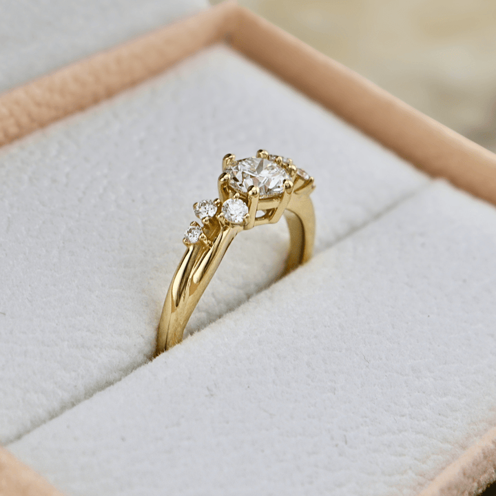 Mathieu Blanchard Bagues Bague solitaire Torsade en or 14K - 18K ou platine et diamant 0,55 ct