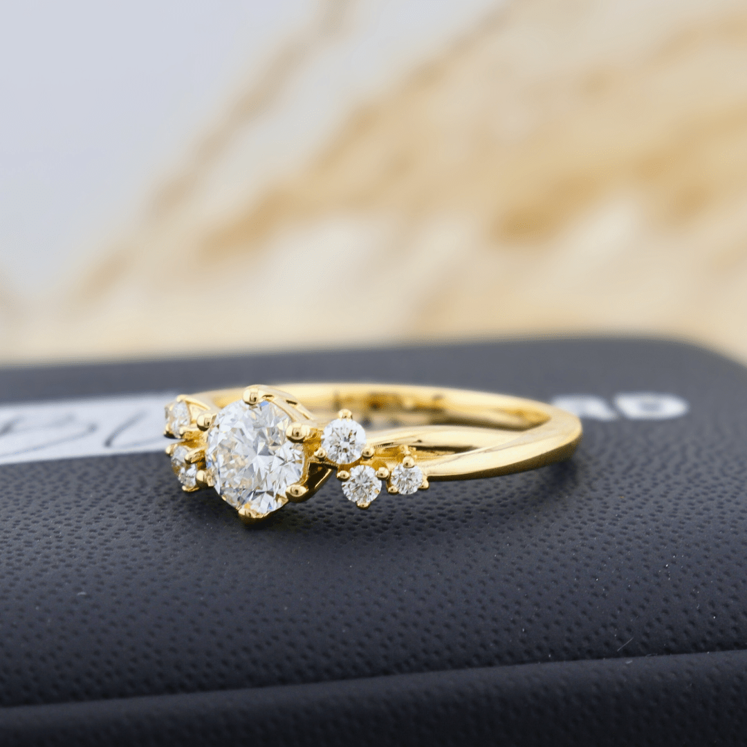 Mathieu Blanchard Bagues Bague solitaire Torsade en or 14K - 18K ou platine et diamant 0,55 ct