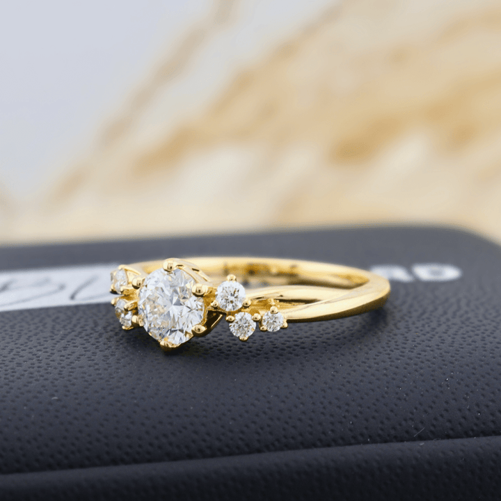 Mathieu Blanchard Bagues Bague solitaire Torsade en or 14K - 18K ou platine et diamant 0,55 ct