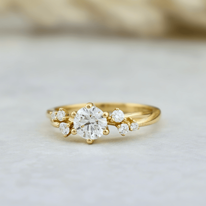 Mathieu Blanchard Bagues Bague solitaire Torsade en or 14K - 18K ou platine et diamant 0,55 ct
