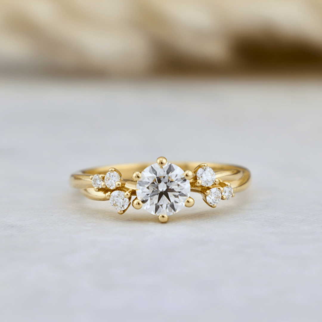 Mathieu Blanchard Bagues Bague solitaire Torsade en or 14K - 18K ou platine et diamant 0,55 ct