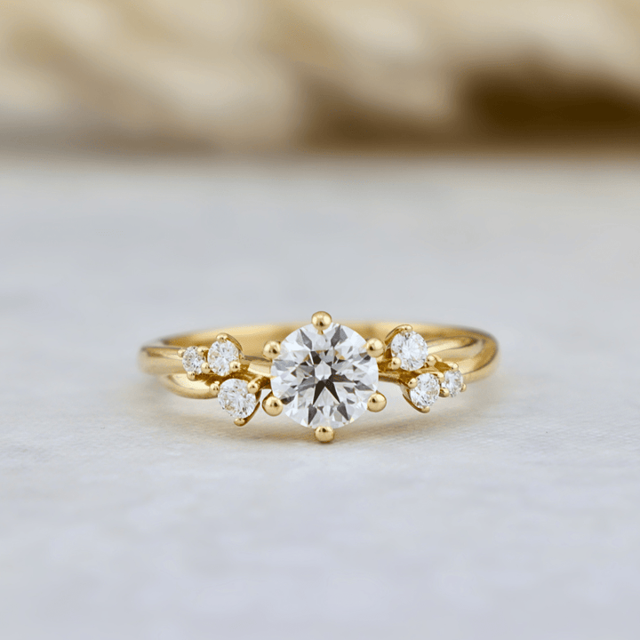 Mathieu Blanchard Bagues Bague solitaire Torsade en or 14K - 18K ou platine et diamant 0,55 ct
