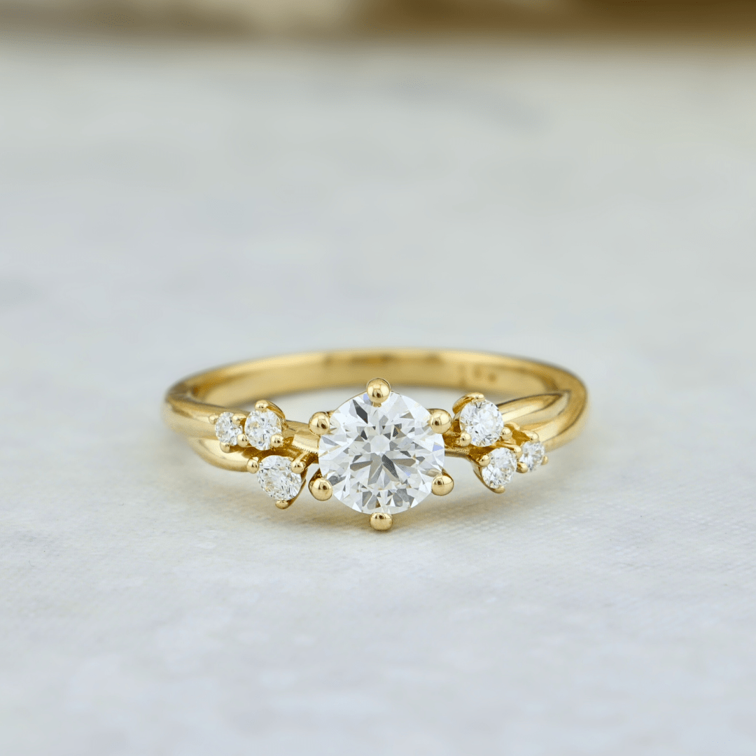 Mathieu Blanchard Bagues Bague solitaire Torsade en or 14K - 18K ou platine et diamant 0,55 ct