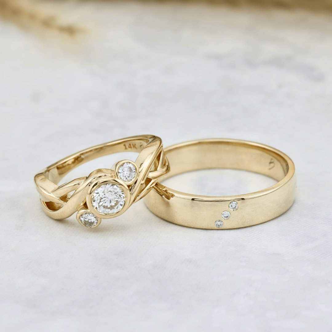 Bague Torsade Diamants Mathieu Blanchard Bagues Bague Torsade diamants naturel | Mathieu Blanchard Mathieu Blanchard Joaillerie